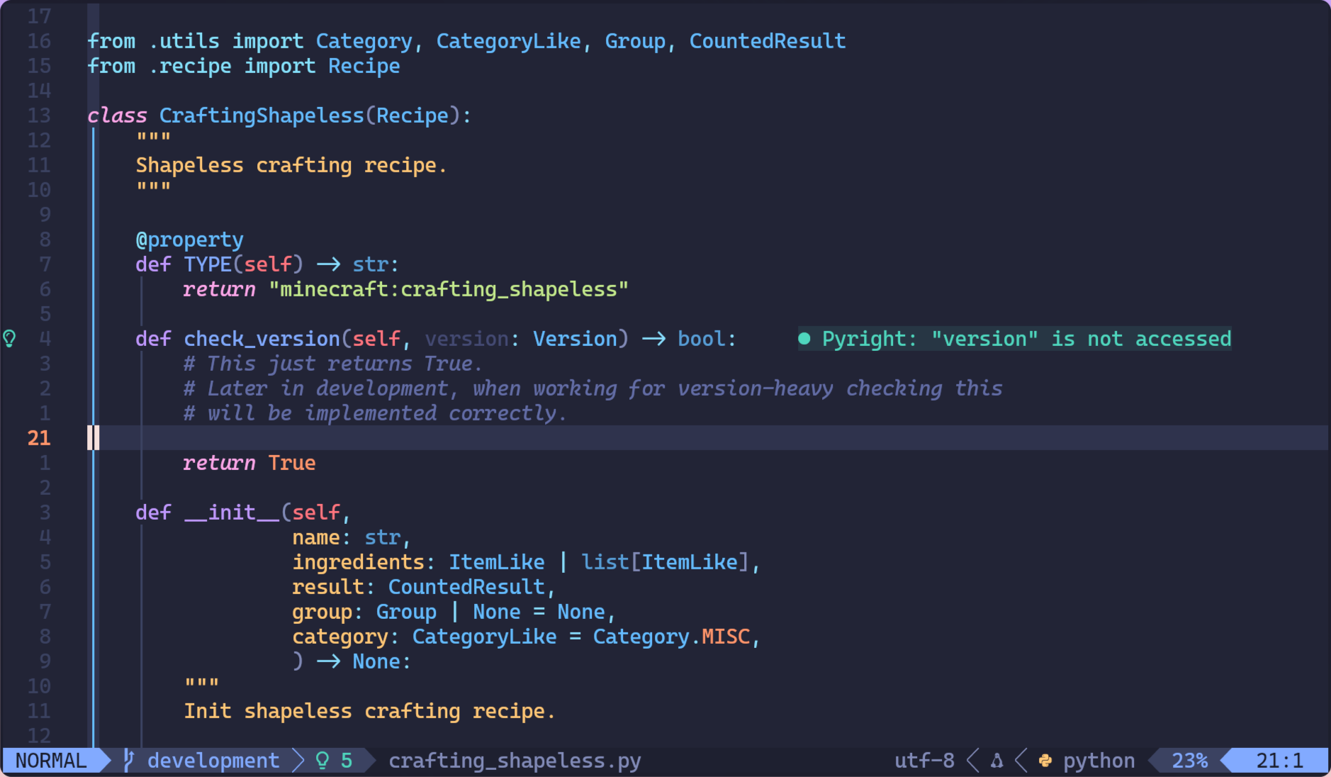 Code from MCpypack